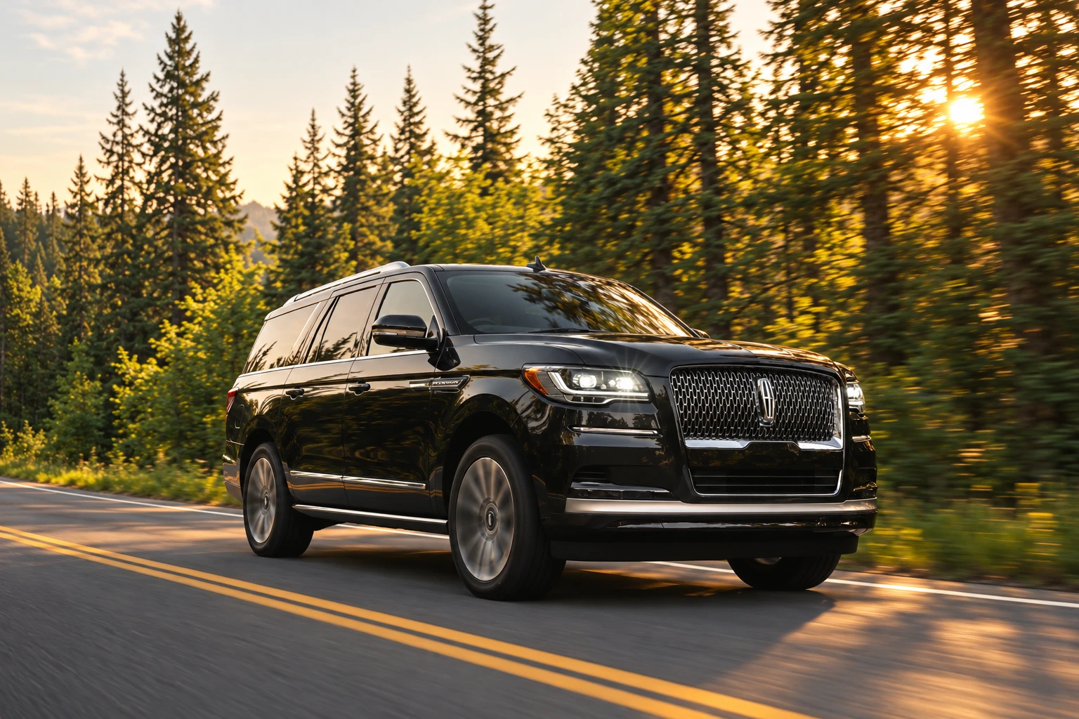 Black Lincoln Navigator full-size luxury SUV
